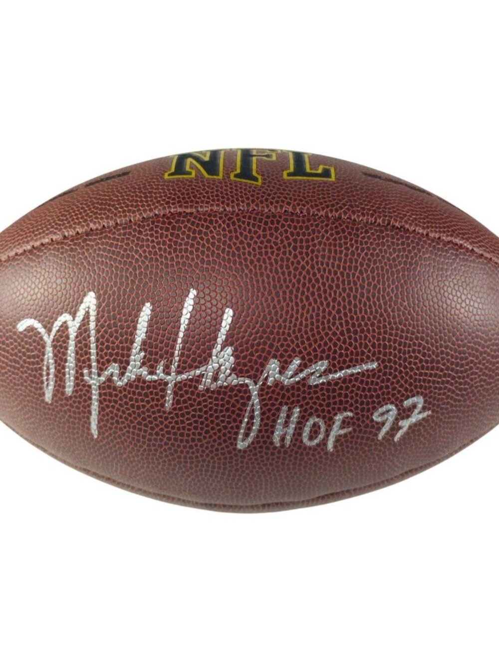 Mike Haynes Signed Wilson NFL Football Raiders Patriots HOF Proof COA
